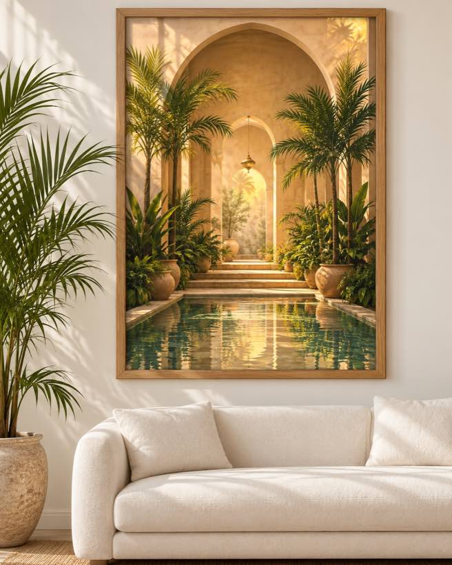 Tableau Bassin Doré — collection Riad Doré