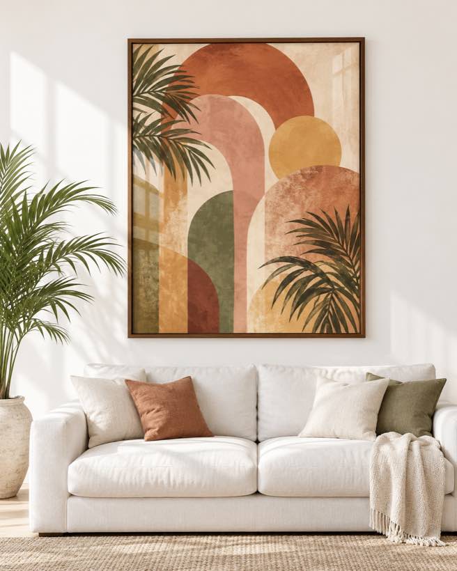 Tableau Arches Terracotta — collection Riad Doré
