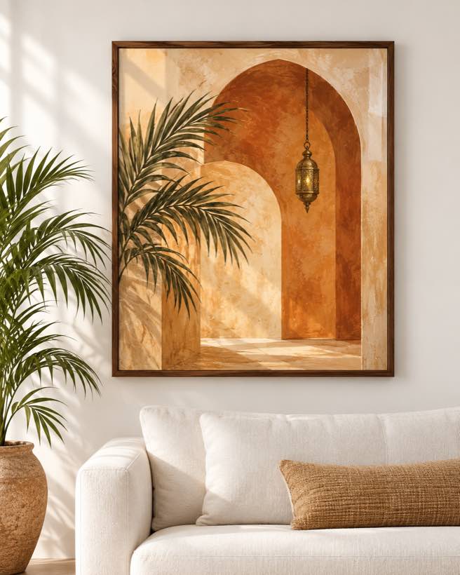Tableau Arche Cuivrée — collection Riad Doré