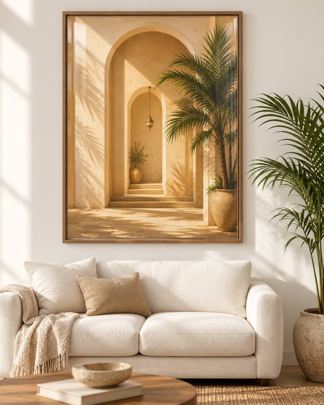 Tableau Niche à la Lanterne — collection Riad Doré