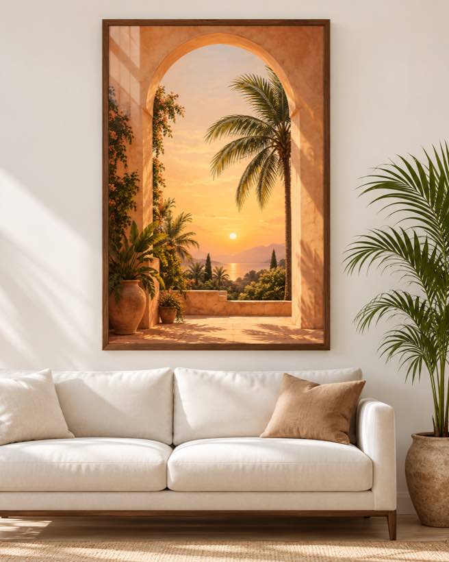 Tableau Arche au Couchant — collection Riad Doré
