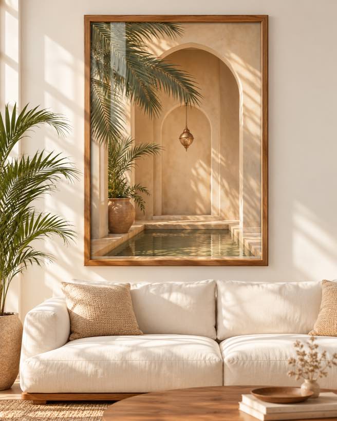 Tableau Bassin à la Lanterne — collection Riad Doré