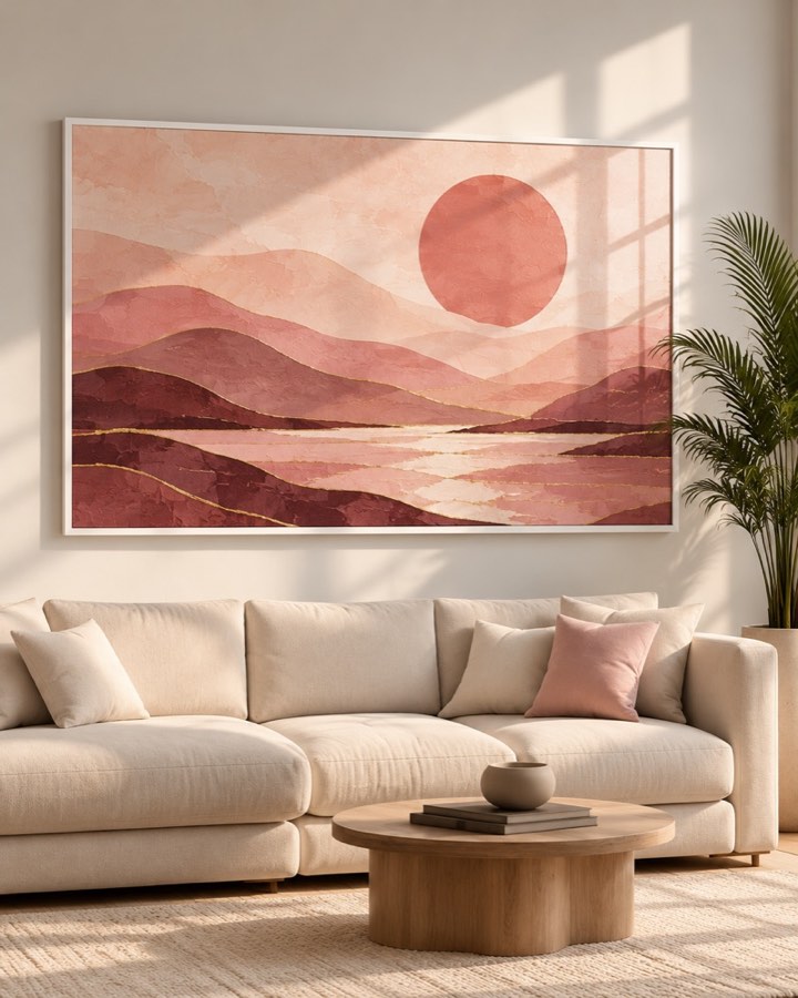 Rose & Or — Abstrait rose et or