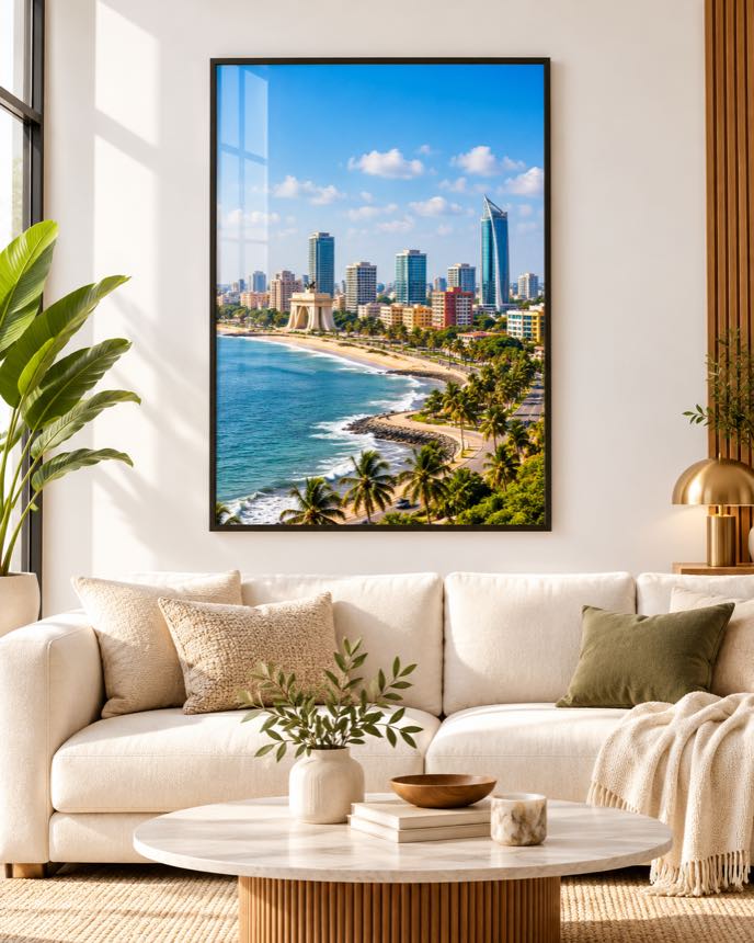 Tableau Dakar Corniche — collection Skyline
