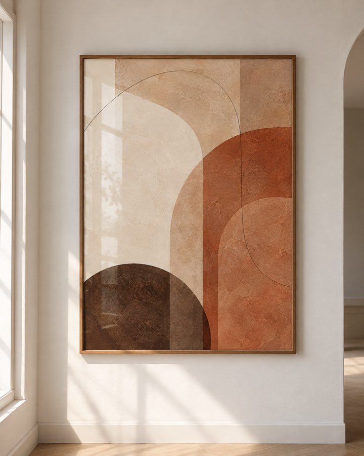 Tableau Courbes de Terre — collection Terre & Sable