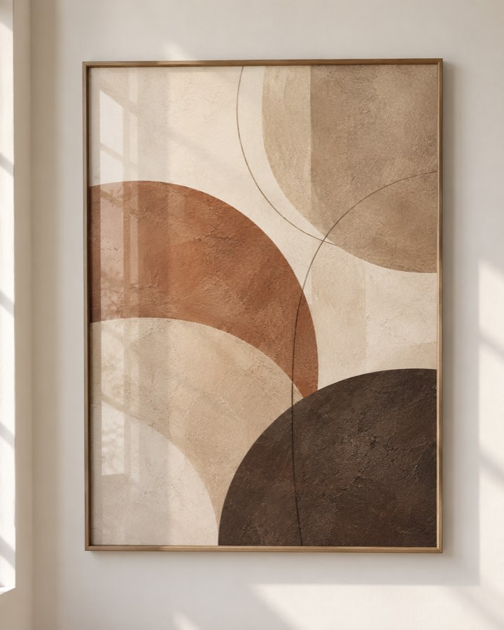 Tableau Grand Arc Brun — collection Terre & Sable