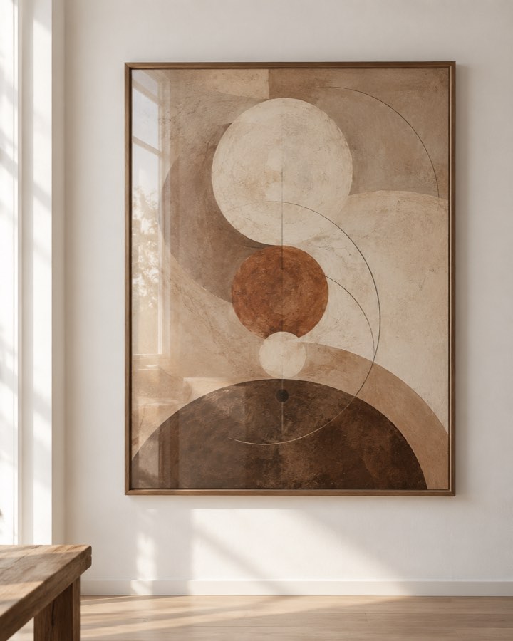 Tableau Pierres en Équilibre — collection Terre & Sable