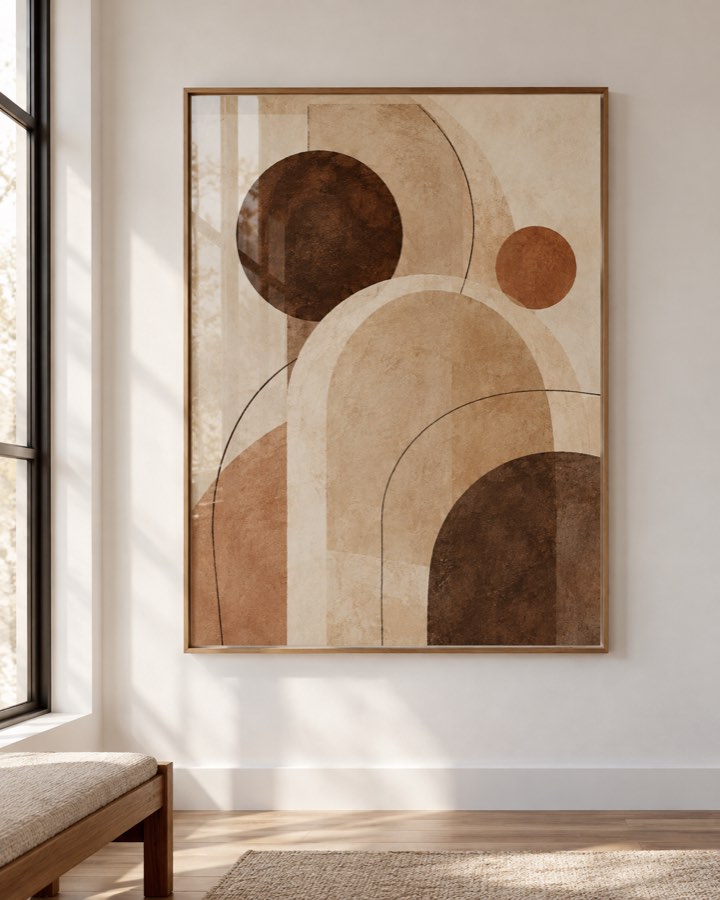 Tableau Soleils d'Argile — collection Terre & Sable