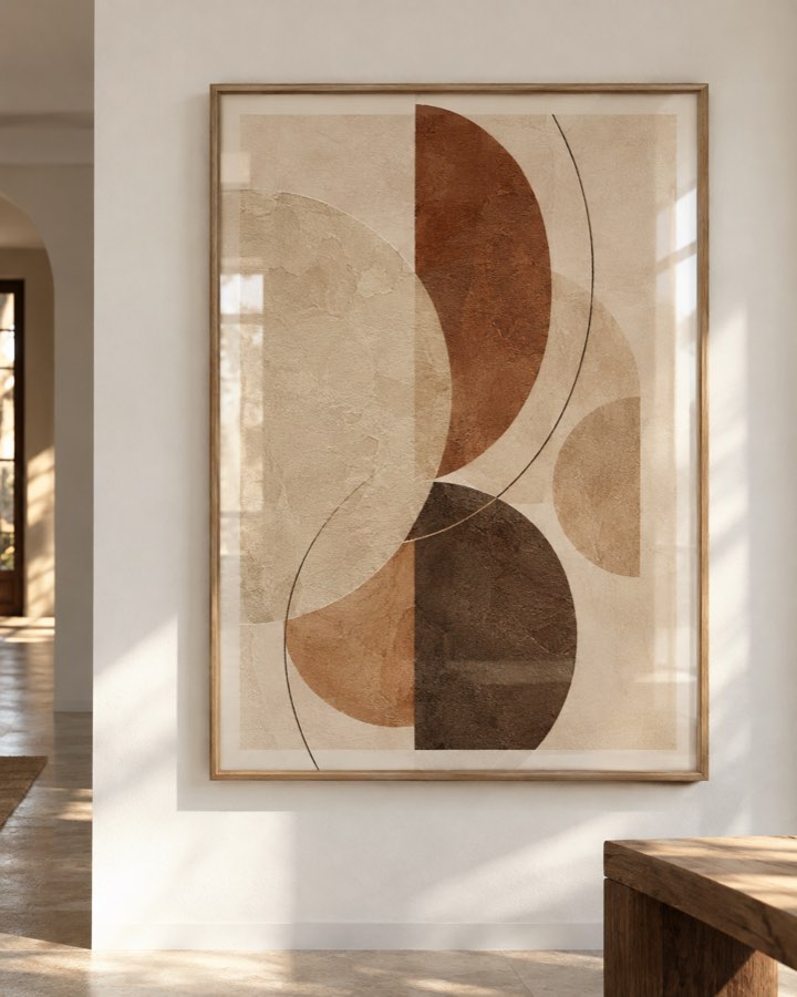Tableau Fragments Ocre — collection Terre & Sable