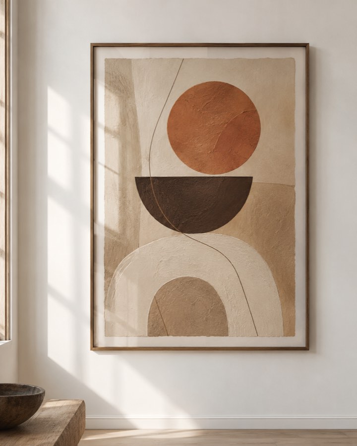 Tableau Soleil Posé — collection Terre & Sable