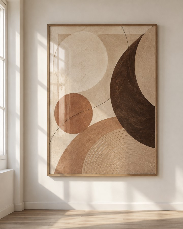 Tableau Croissant de Cuivre — collection Terre & Sable