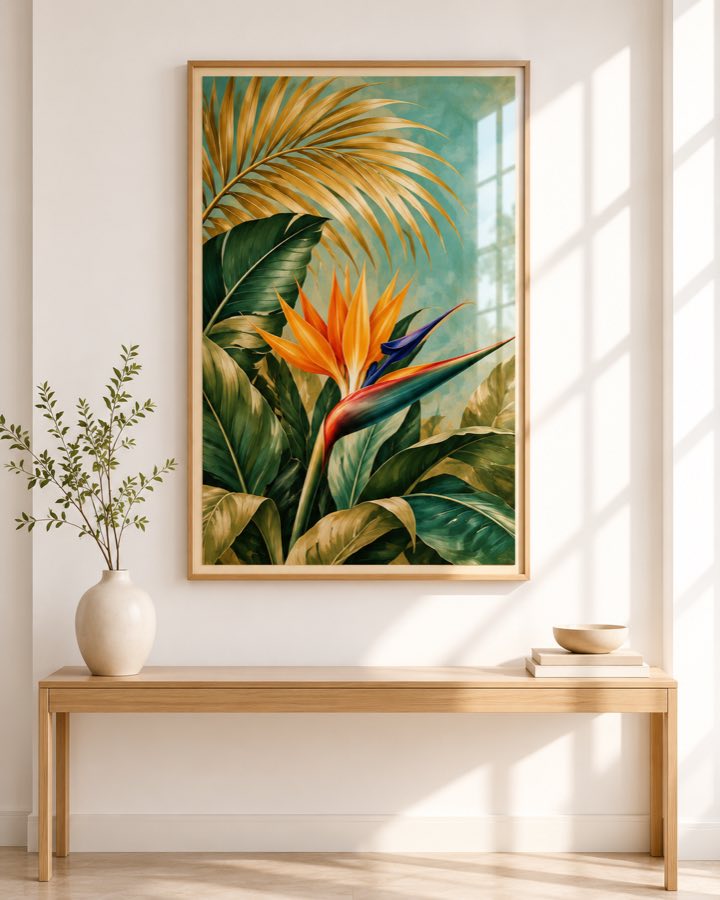 Tableau Paradis Turquoise — collection Tropical