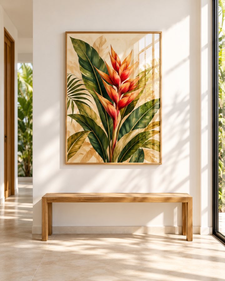 Tableau Héliconia Sauvage — collection Tropical