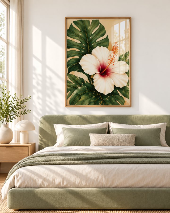 Tableau Hibiscus des Îles — collection Tropical