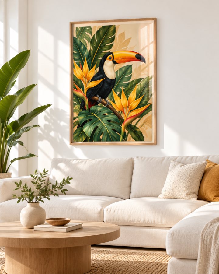 Tableau Toucan des Tropiques — collection Tropical