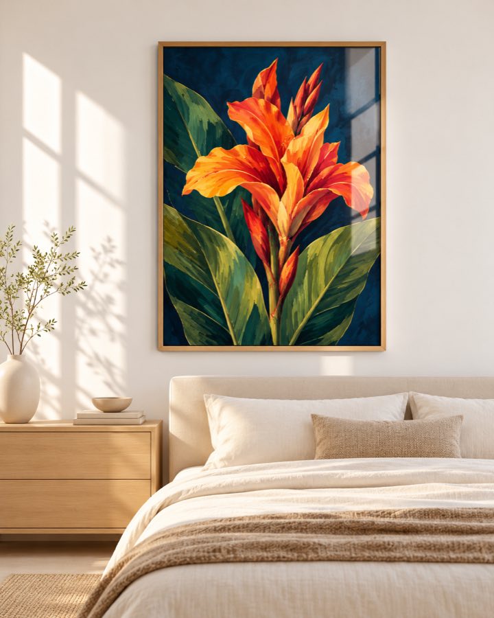 Tableau Canna Orange — collection Tropical