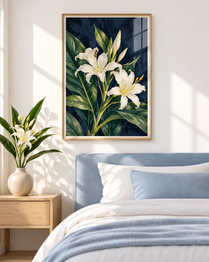 Tableau Lys Blanc — collection Tropical