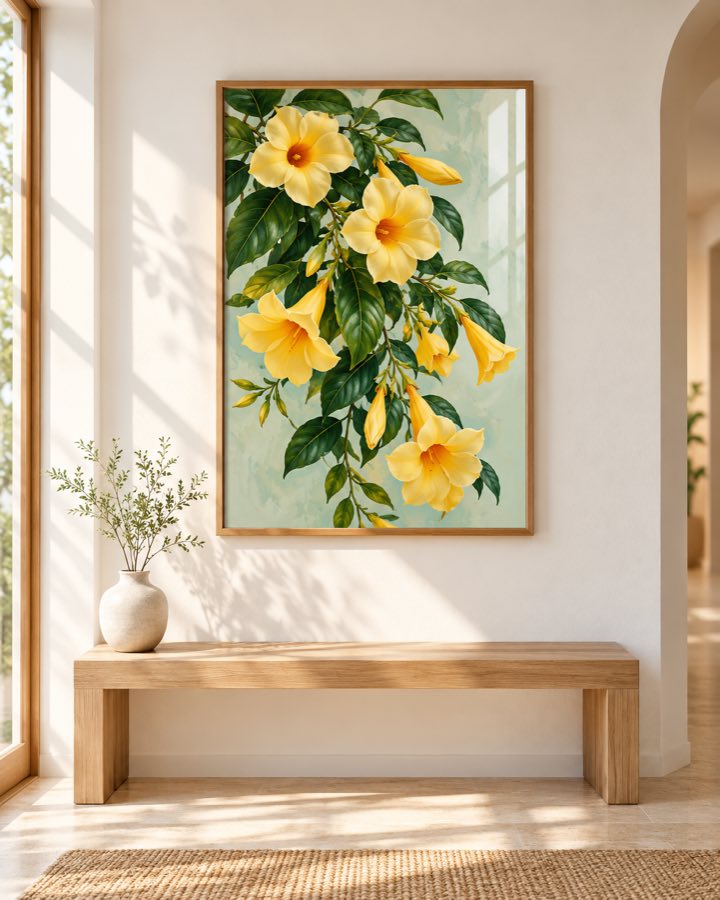 Tableau Allamanda Jaune — collection Tropical